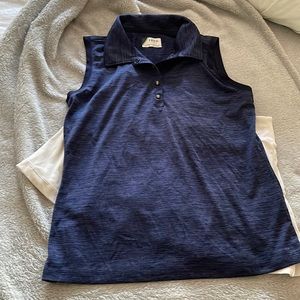 Blue Izod golf shirt size small sleeveless Tee.